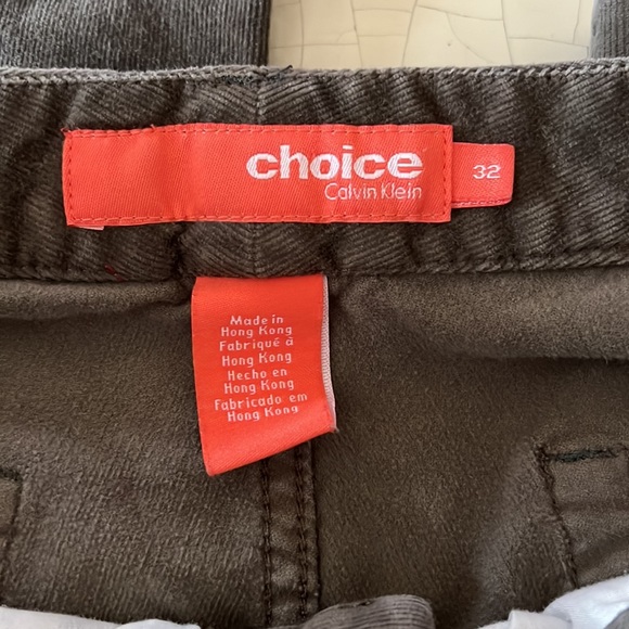 Calvin Klein choice olive green corduroy pants, size 32 - Picture 6 of 6